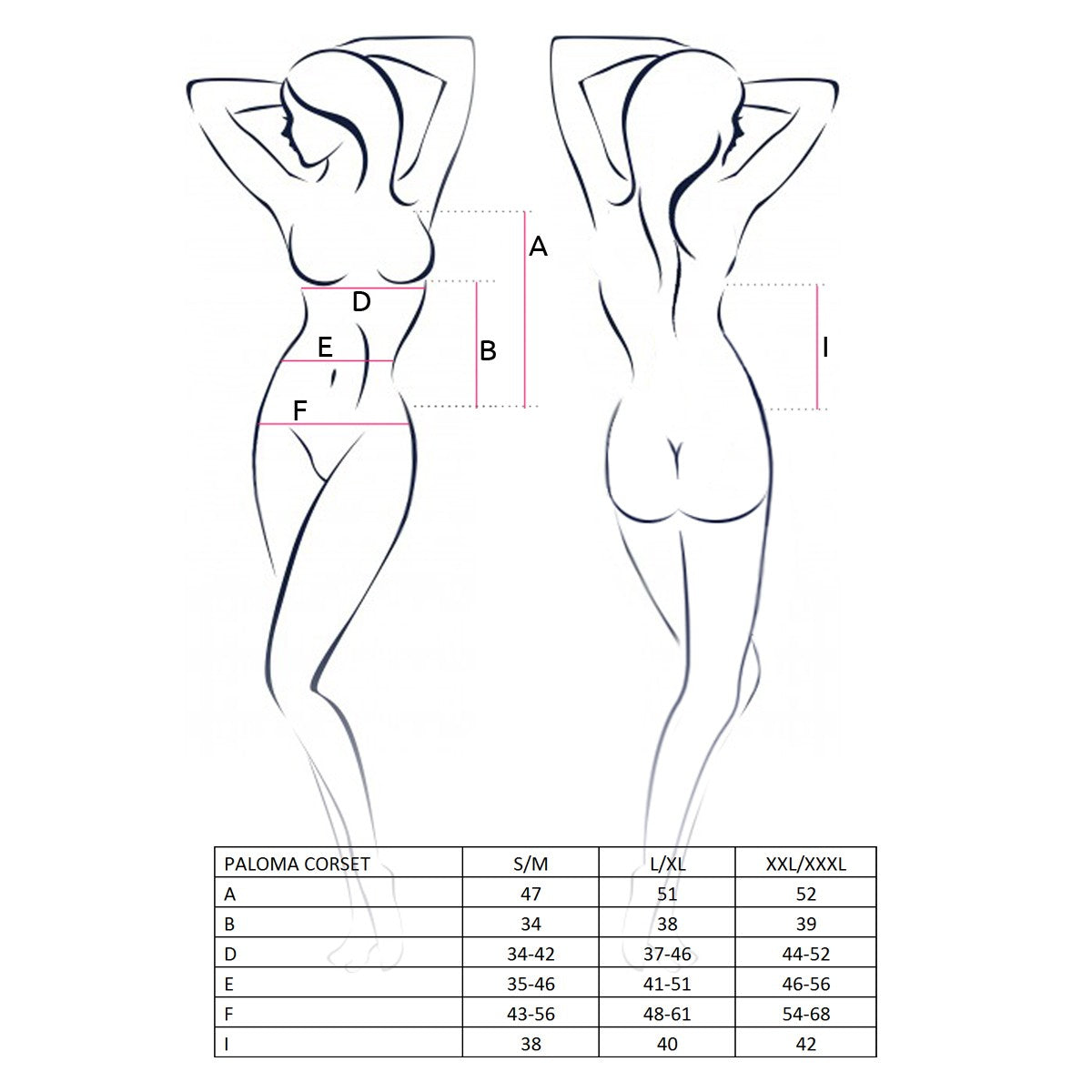 PASSION PALOMA CORSET AND THONG WHITE