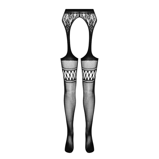 PASSION EROTIC LINE STOCKINGS S026 RED