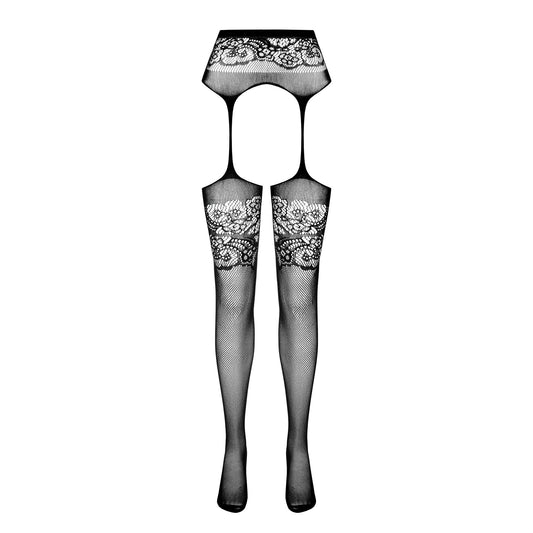 PASSION EROTIC LINE STOCKINGS S029 BLACK