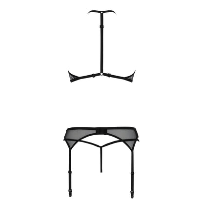 PASSION EROTIC LINE SATARA 3 PIECE SET BLACK