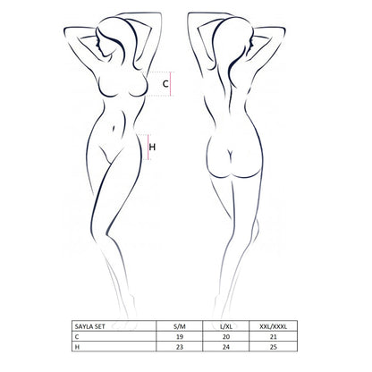 PASSION SAYLA 3 PIECE SET BLACK