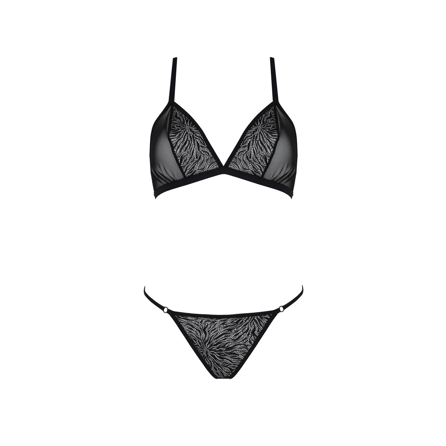 ECO COLLECTION SELAGINELLA BIKINI 2 PIECE SET BLACK