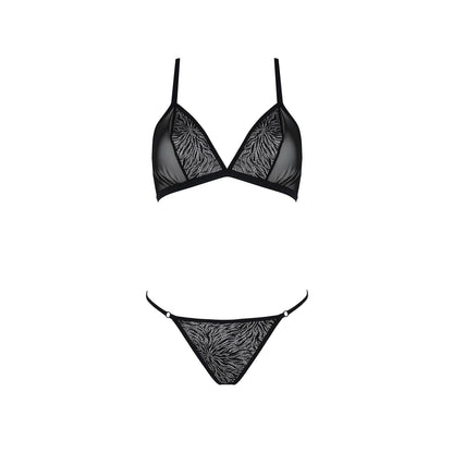 ECO COLLECTION SELAGINELLA BIKINI 2 PIECE SET BLACK