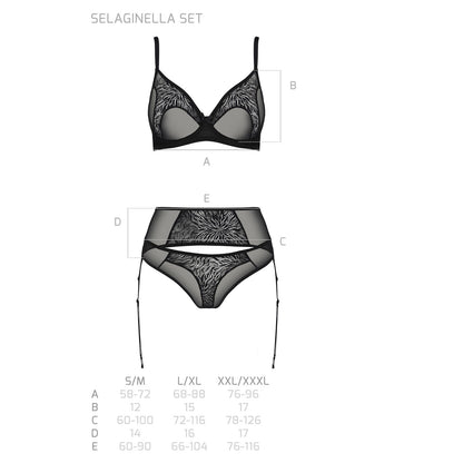 PASSION ECO COLLECTION SELAGINELLA 3 PIECE SET BLACK