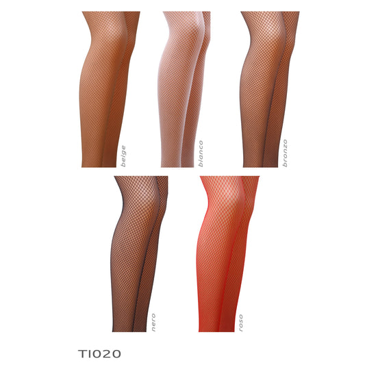 PASSION STOCKINGS TI020 WHITE (FISHNET)