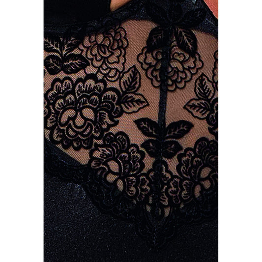 PASSION TONYA CORSET AND THONG BLACK