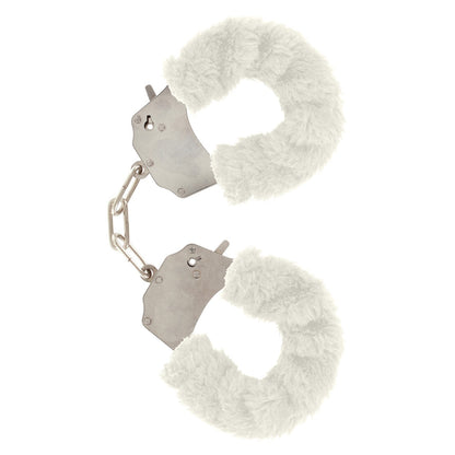 TOYJOY FURRY FUN CUFFS PALE WHITE PLUSH