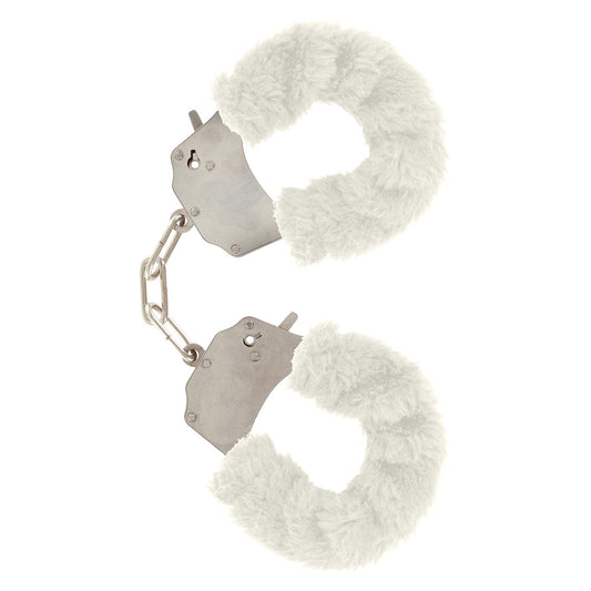 TOYJOY FURRY FUN CUFFS PALE WHITE PLUSH