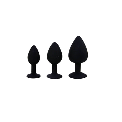 CANDY LUST ANAL TRAINING JEWEL SET BLACK