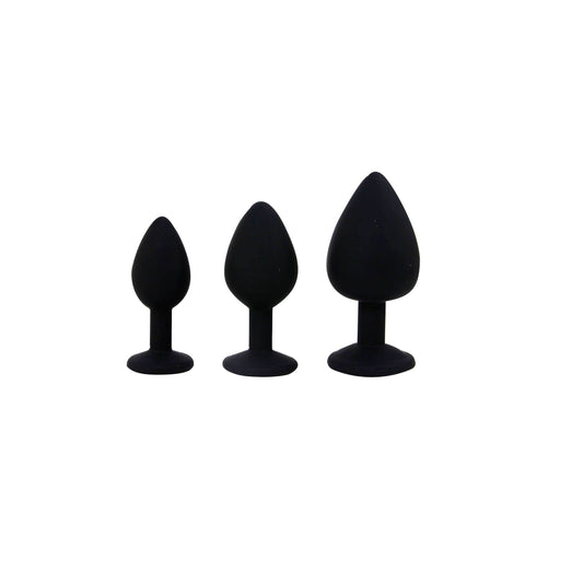 CANDY LUST ANAL TRAINING JEWEL SET BLACK