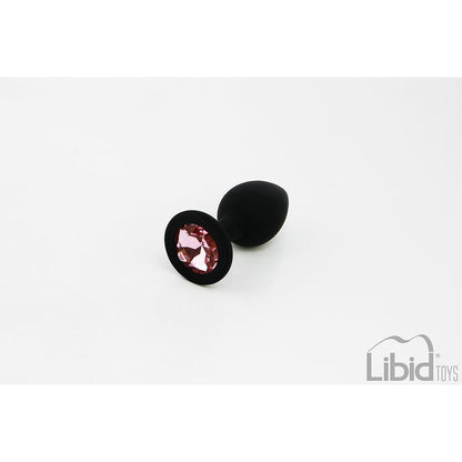 CANDY LUST SMALL SILICONE ANAL PLUG WITH BLACK JEWEL