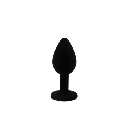 CANDY LUST SMALL SILICONE ANAL PLUG WITH BLACK JEWEL