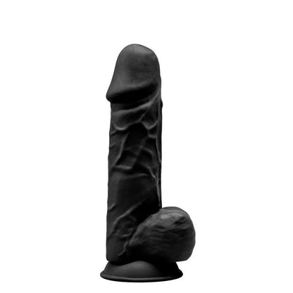 SILEXD REALISTIC DILDO DUAL DENSITY WITH TESTICLES BLACK MOD. 4 8.5"