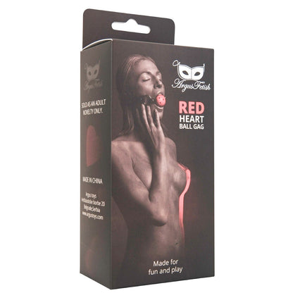 ARGUS TOYS ARGUS FETISH RED HEART BALL GAG