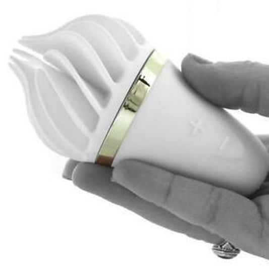 SATISFYER LAYONS SWEET TREAT CLITORIAL STIMULATOR WITH USB CHARGER WHITE/GOLD