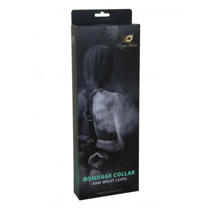 ARGUS TOYS ARGUS FETISH BONDAGE COLLAR WITH WIRST CUFFS