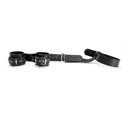 ARGUS TOYS ARGUS FETISH BONDAGE COLLAR WITH WIRST CUFFS