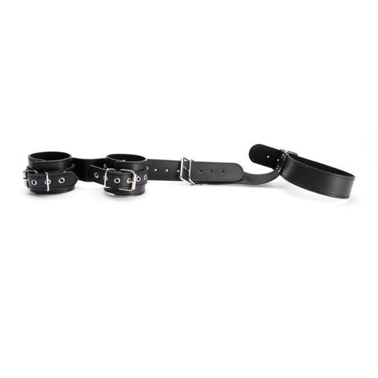 ARGUS TOYS ARGUS FETISH BONDAGE COLLAR WITH WIRST CUFFS