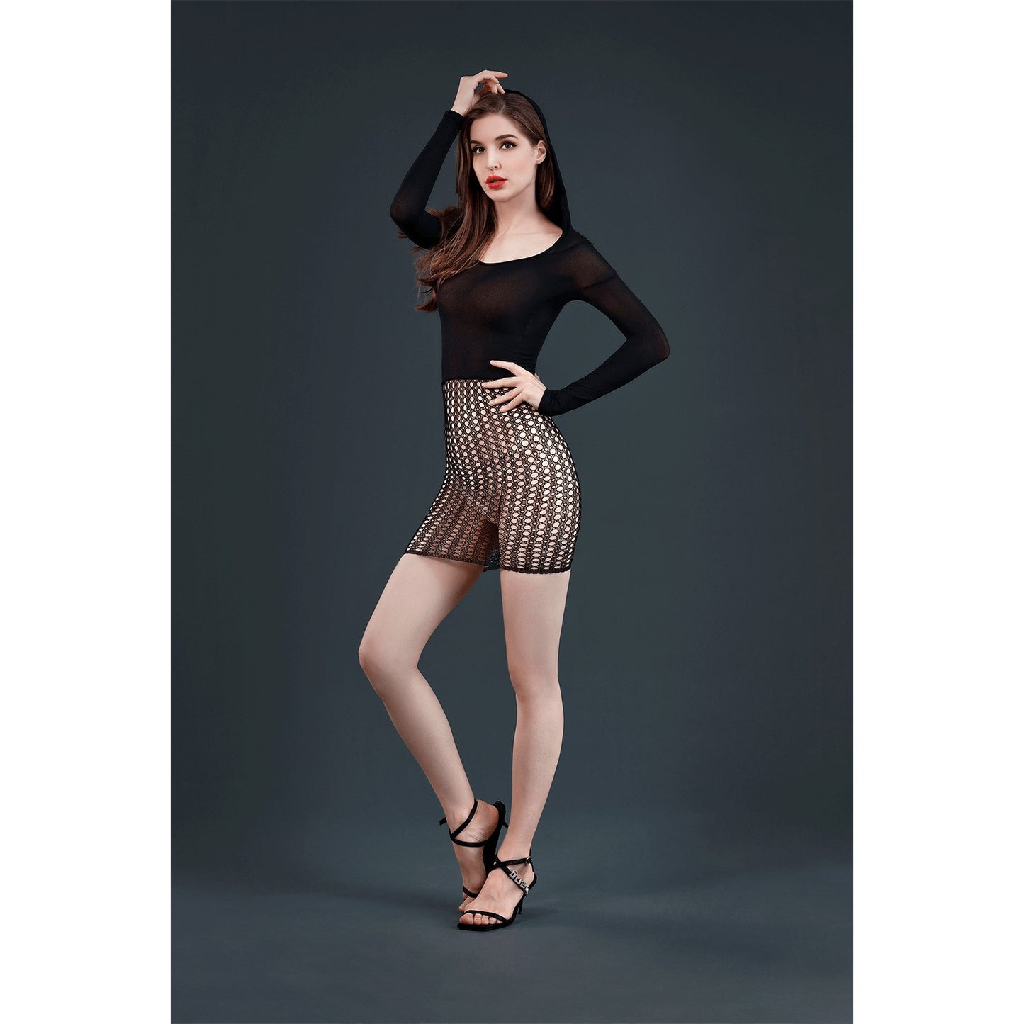 MOONLIGHT DRESS MODEL 13 BLACK