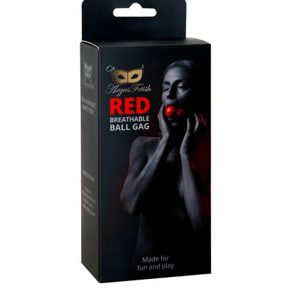 ARGUS TOYS ARGUS FETISH RED BRETHABLE BALL GAG