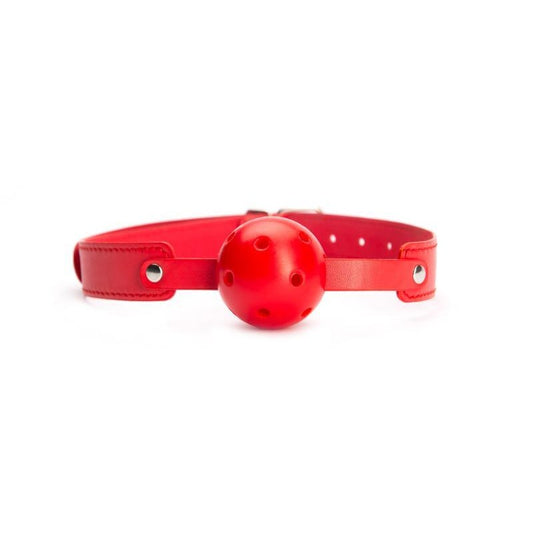 ARGUS TOYS ARGUS FETISH RED BRETHABLE BALL GAG