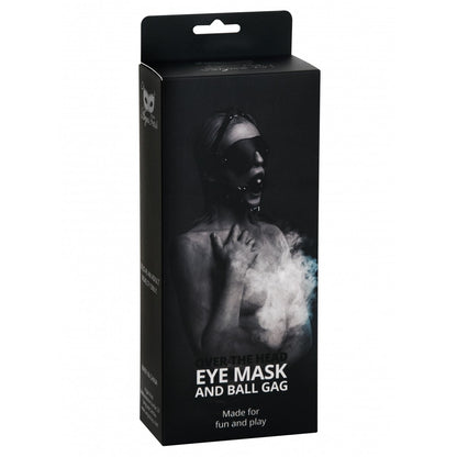 ARGUS TOYS OVER THE HEAD EYE MASK WITH BALL GAG