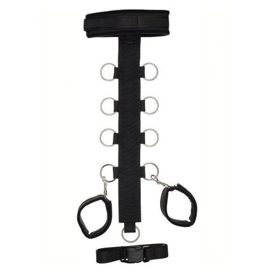 ARGUS TOYS ARGUS FETISH T SHAPE COLLAR AND WIRST RESTRAIN