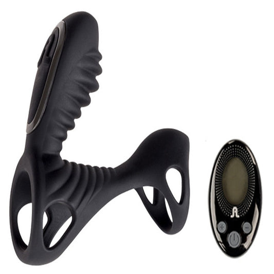 ADRIEN LASTIC GLADIATOR F VIBRATING SLEEVE WITH VIBRATING RING AND REMOTE CONTROL