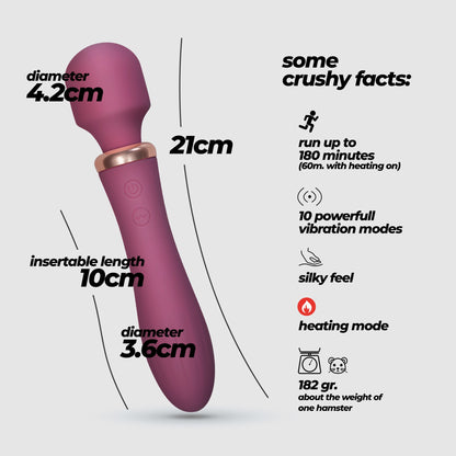 DUAL MASSAGE WAND JINX RED WINE MASSAGE