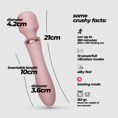 DUAL MASSAGE WAND JINX ROSE WINE MASSAGE