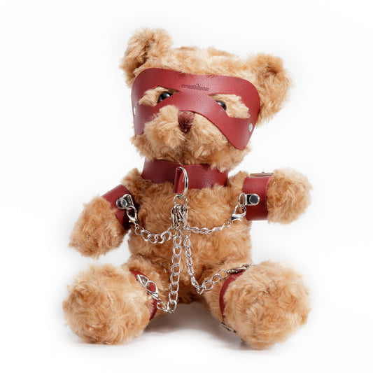 CRUSHITO BONDAGE TEDDY BEAR RED 31CM