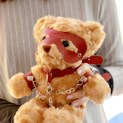 CRUSHITO BONDAGE TEDDY BEAR RED 31CM