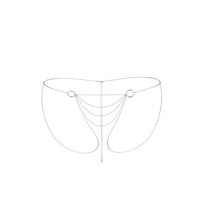 THE MAGNIFIQUE COLLECTION BODY CHAIN CULOTTE BIJOUX INDISCRETS SILVER