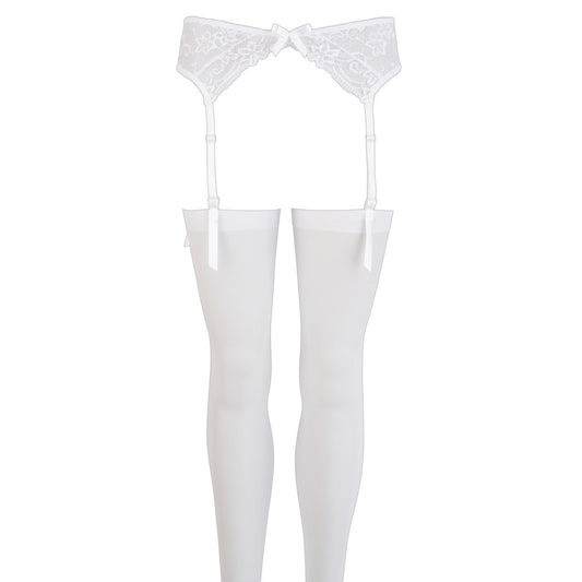 LACE GARTER BELT WHITE