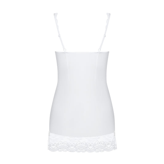 OBSESSIVE MIAMOR CHEMISE AND THONG WHITE