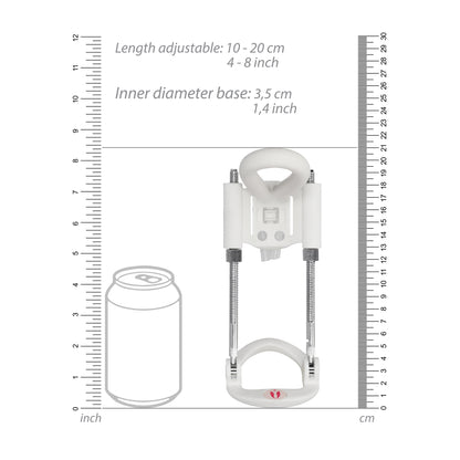 PUMPED PENIS EXTENDER WHITE