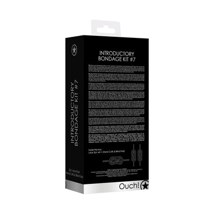 OUCH! INTRODUCTORY BONDAGE KIT 7 BLACK