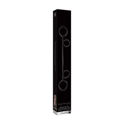 OUCH! SPREADER BAR WITH HAND AND ANKLE CUFFS BLACK