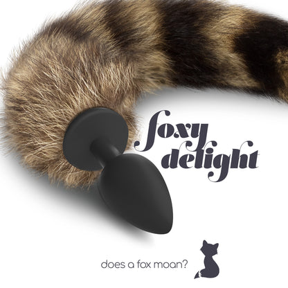 FOXY DELIGHT SILICONE ANAL PLUG WITH TAIL CRUSHIOUS
