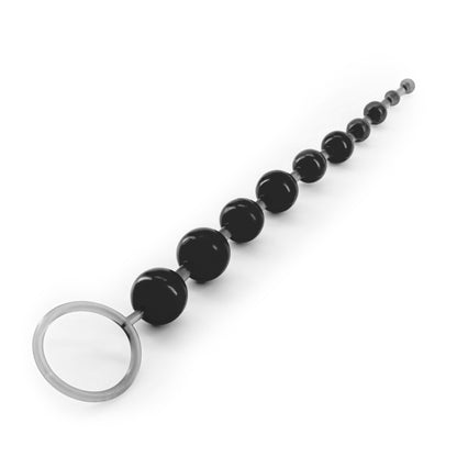 10 BEAD ANAL CHAIN BLACK