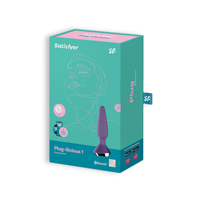 SATISFYER PLUG-ILICIOUS 1 ANAL PLUG PURPLE