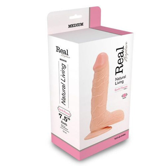 REAL RAPTURE EARTH FLAVOUR REALISTIC VIBRATOR 7.5'' WHITE