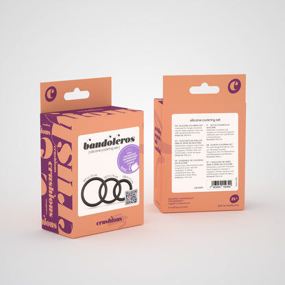 CRUSHIOUS BANDOLEROS SILICONE PENIS RING SET