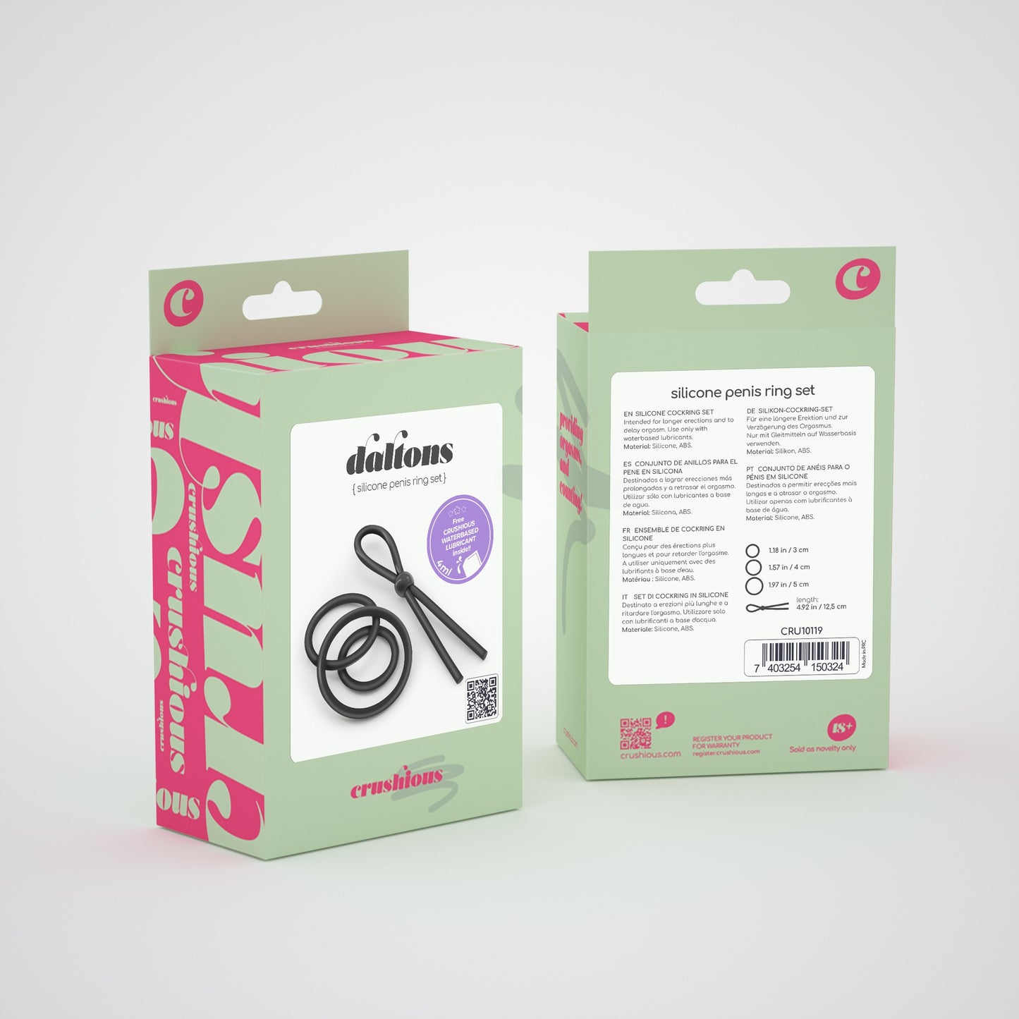 CRUSHIOUS DALTONS SILICONE PENIS RING SET