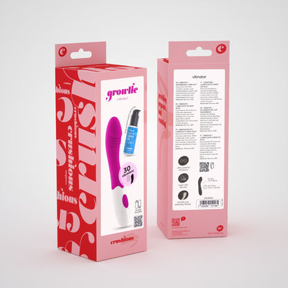 CRUSHIOUS GROWLIE VIBRATOR WITH WATERBASED LUBRICANT INCLUDED