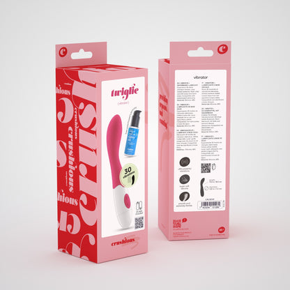 CRUSHIOUS TWIGLIE VIBRATOR WITH WATERBASED LUBRICANT INCLUDED