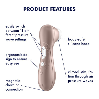 SATISFYER PRO 2 GENERATION 2 RECHARGEABLE CLITORAL STIMULATOR
