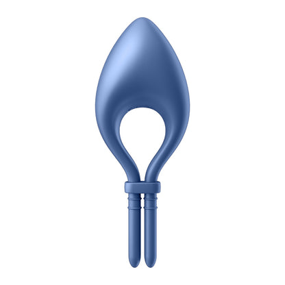 SATISFYER BULLSEYE VIBRATING RING WITH APP BLUE