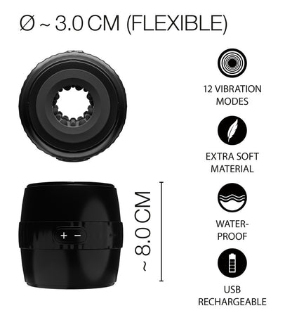 DONUT MASTURBATOR RECHARGEABLE VIBRATING MASTURBATOR