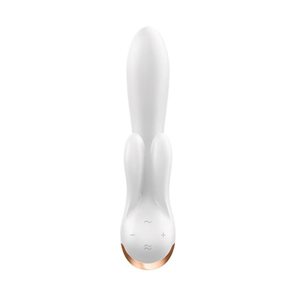 SATISFYER DOUBLE FLEX VIBRATOR WITH APP WHITE